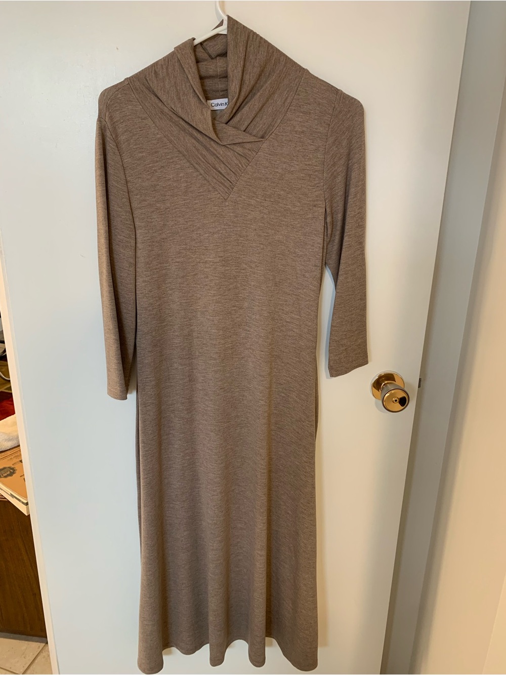 Calvin Klein shawl neck dress